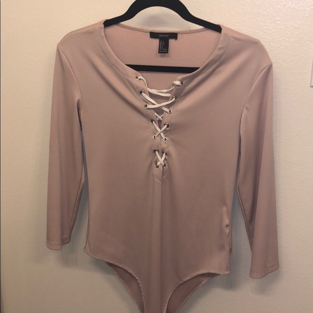 Laceup body suit